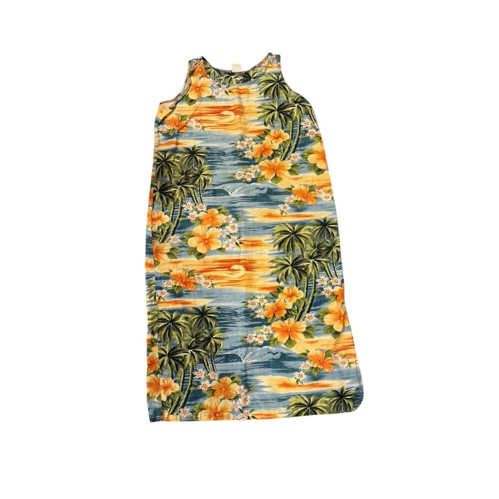 Ukelele Baby Hawaiian Sundress Floral Midi Summer Hawaiian Tropical‎ Size XL